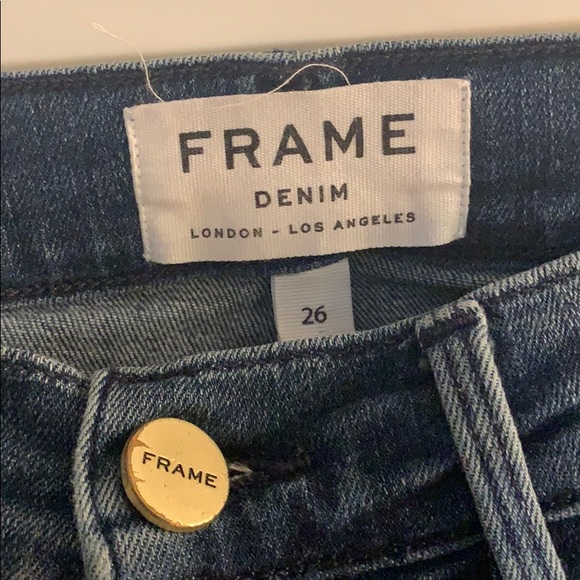 FRAME  Denim jeans. Ripped at knees - Picture 3 of 4